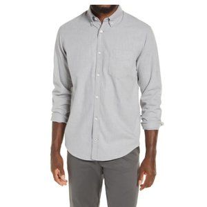 Nordstrom Long Sleeve Dove Gray Mens Button Up Casual Dress Shirt